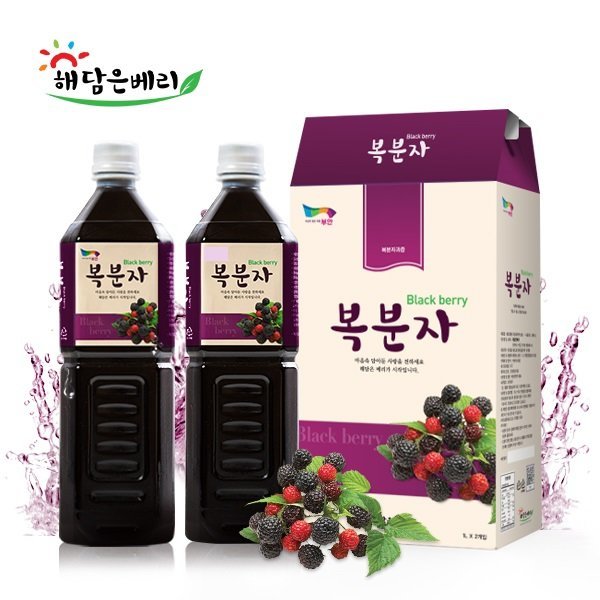 해담은베리 해담은베리 맛있는복분자원액1000ml2병 토종착즙원액