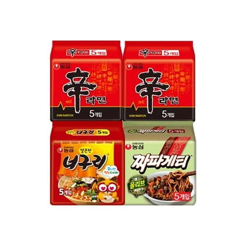 농심 신라면 10봉 + 너구리 5봉 + 짜파게티 5봉