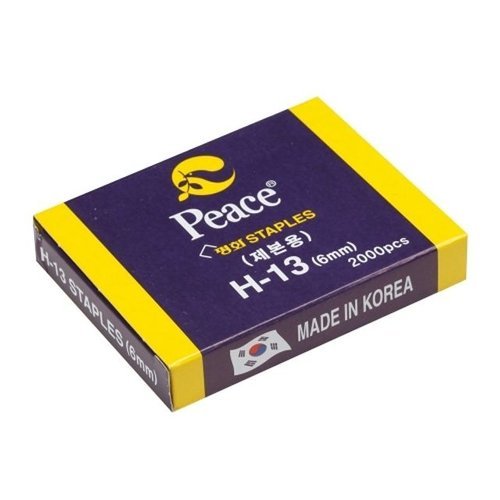 [VY협력업체]브이와이 [VCKJN286]스테플러침 파츠 H-13 6mm/2000pcs 갑(10개입)