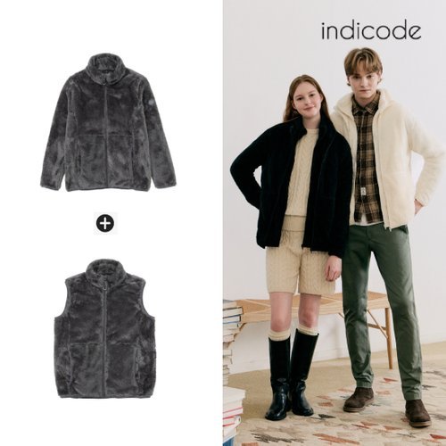 인디코드 25FW 쉐르파 집업 점퍼 + 집업 베스트 (남녀공용)
