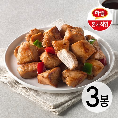 하림 (신선) 하림 동물복지 IFF 한입쏙 닭가슴살 스위트바비큐 500g 3봉