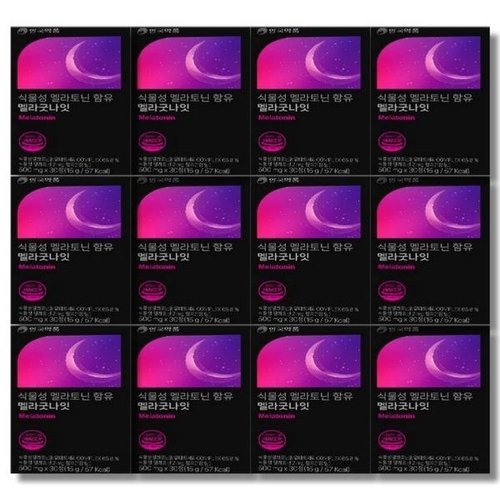 기타브랜드 안국약품 식물성 멜라토닌 멜라굿나잇 30정 12박스_P370251531