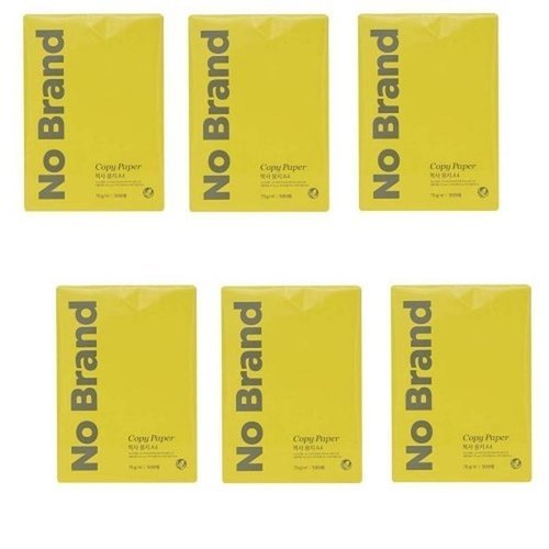 셀러허브 생활리빙 [노브랜드] 노 브랜드 A4복사용지A4 75g 500매x6 총3000매 No brand (49776238)