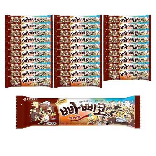 롯데웰푸드 빠삐코 초코 130mlx30