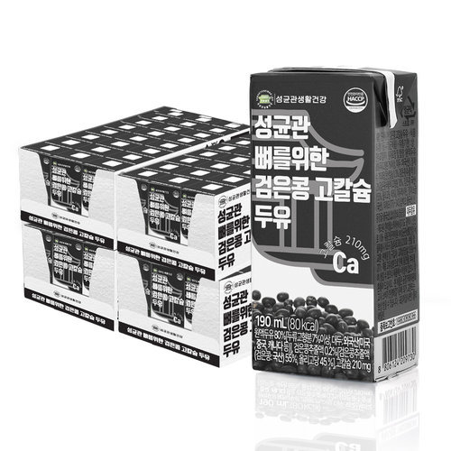 기타 성균관 뼈를 위한 검은콩 고칼슘 두유 190ml x 96팩