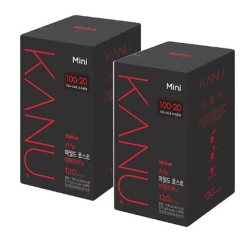 셀러허브 식품 카누 미니 마일드 아메리카노 120T x 2개 (240T)