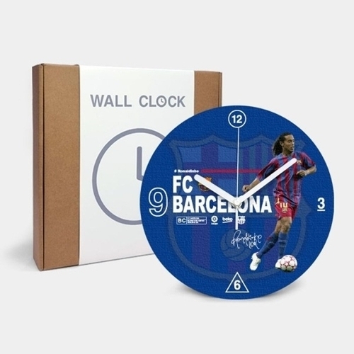 엄지척 축구 CV11.clr바르셀로나 호나우지뉴 캔버스 벽시계19104660667501