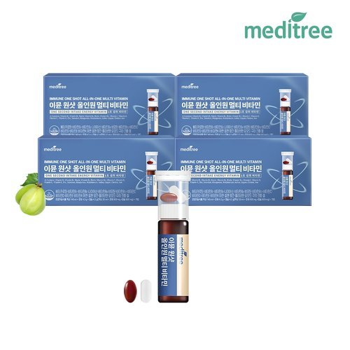 메디트리 이뮨 원샷 올인원 멀티비타민 7개입 4박스 마시는 액상 비타민