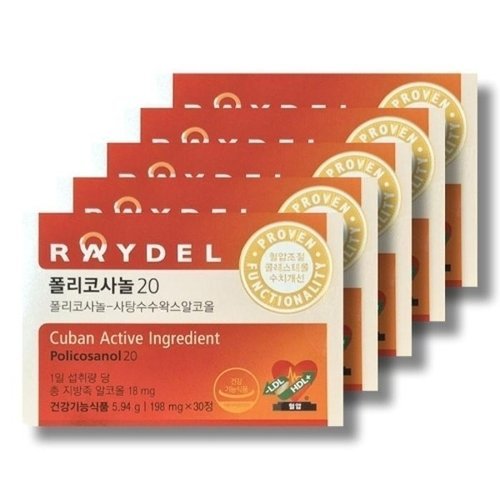 패션플러스 [기타] 레이델 폴리코사놀 20 198mg 30정 5박스 /wb25809559673957