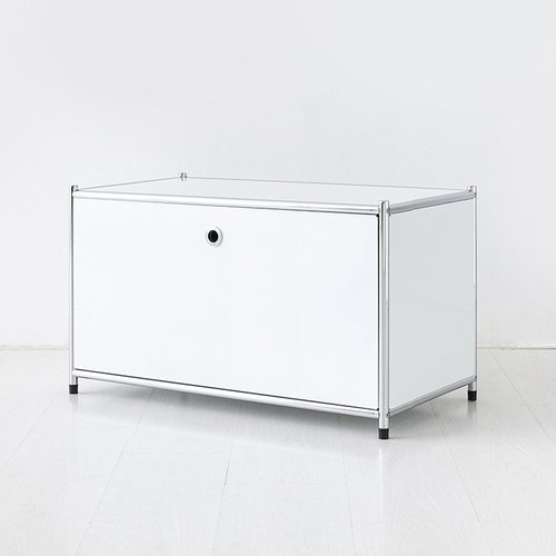 마켓비 심플리 1단 수납장 BC012 퓨어화이트