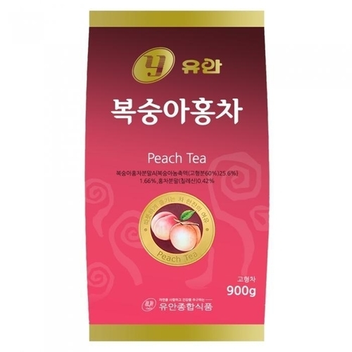 셀러허브 식품 유안 복숭아홍차 베이스 자판기용 900g x 6봉 (10041975)