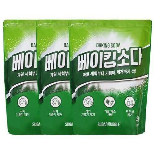 셀러허브 1 슈가버블 베이킹소다 대용량 2kg x3 (12461879)