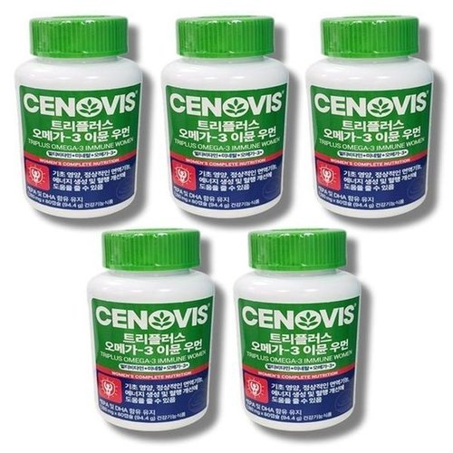 기타브랜드 세노비스 트리플러스 오메가3 이뮨 우먼 1180mg x 80캡슐 5통_P432103941