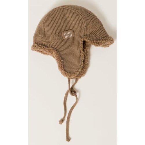 미우미우 25FW 미우미우 비니 5HC3862CSRF0040 CAMEL BROWN DOM
