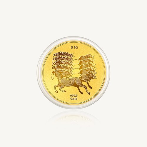 수앤진골드 마패 코인 골드바 24K 순금 0.1g