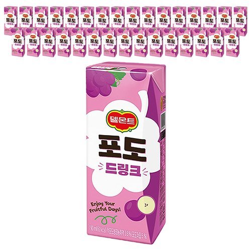 기타브랜드 롯데 델몬트 포도 드링크 190ml x 32개