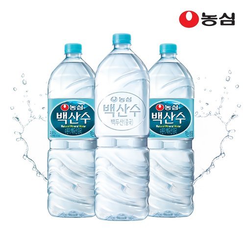 농심 T] 백산수 2L 무라벨 18병 + 유라벨 18병
