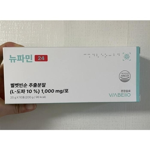 패션플러스 [마켓유니] 비아벨로 뉴파민24 NEW PAMIN 24 식물성 도파민 벨벳빈 10포 1박스 (46566388)