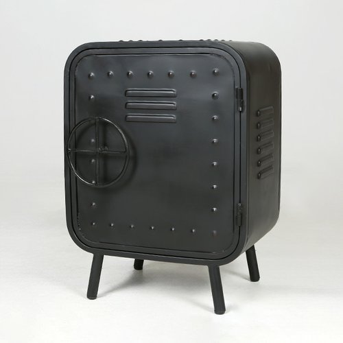 마켓비 PECRE 빈티지캐비넷 1문 PC0141CB 블랙
