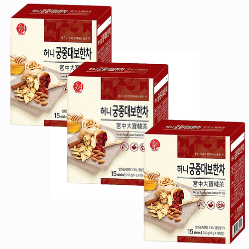 기타 송원 우리차 허니 궁중 대보 한차 건강차 15Tx3개