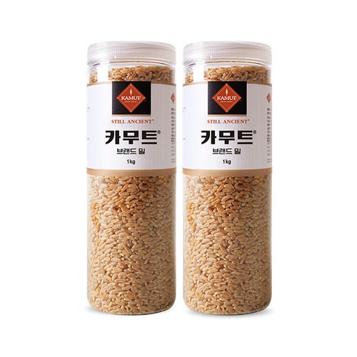 그레인온 고대곡물 정품 카무트 쌀 1kg X 2개 (용기)