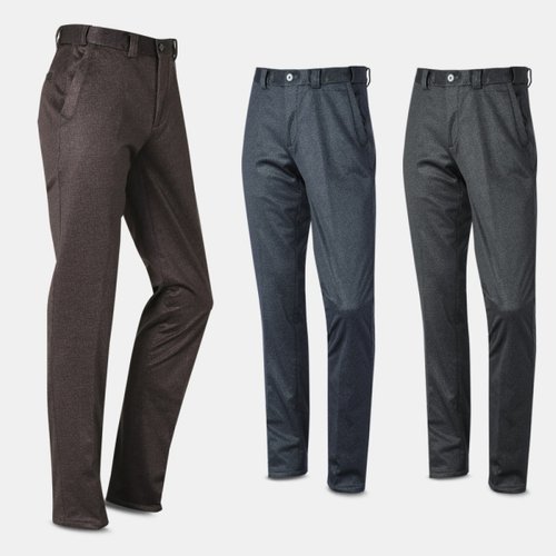 패션플러스 [아즈바이] 남성 기모 밴딩 필름 골프 신사 바지 TDPL 중년 겨울