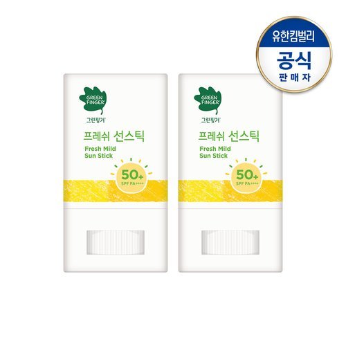 그린핑거 프레쉬 선스틱15gX2