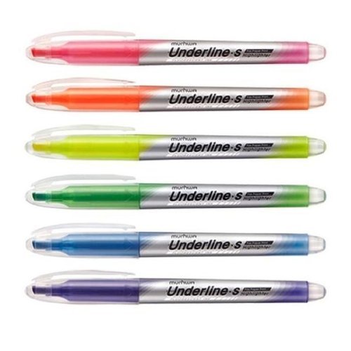 셀러허브 1 [XBFJ98OP]문화 형광마카 언더라인S 5색 수성 형광펜세트