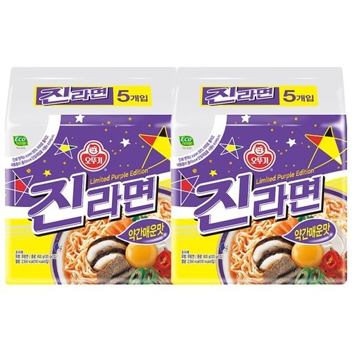 오뚜기 진라면 약간매운맛 5입 2개
