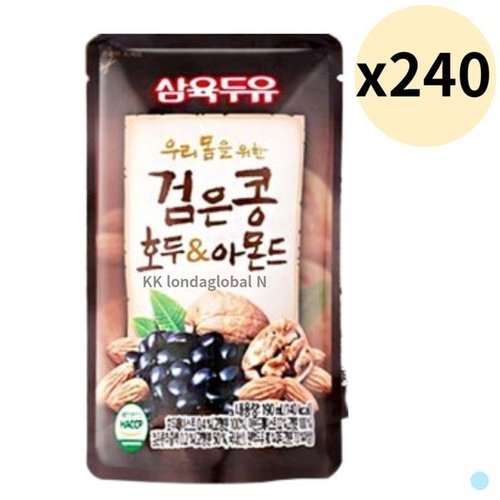셀러허브 식품 삼육두유 검은콩 호두 앤 아몬드 파우치 190ml 240팩 (16574785)