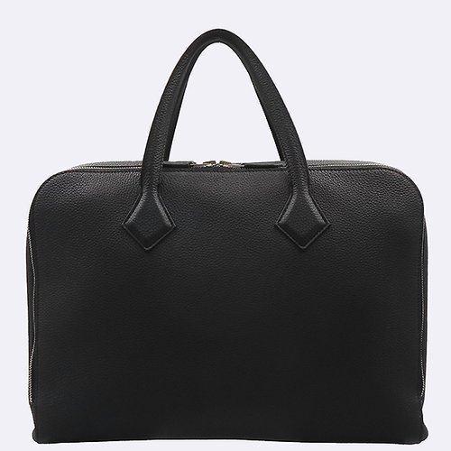 [중고] 에르메스 고이비토 중고명품 Hermes(에르메스) 블랙 레더 빅토리아 라이트 브리프케이스 토트백