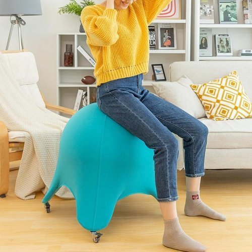셀러허브 1 짐볼의자 코어 밸런싱 짐볼 커버 포함 보관 이동식 체어 (37701619)