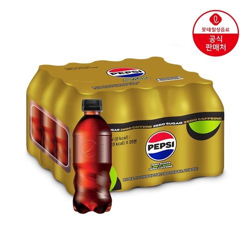 롯데칠성음료 롯데칠성 펩시 제로슈거 라임향 제로카페인 무라벨 300ml x 20개