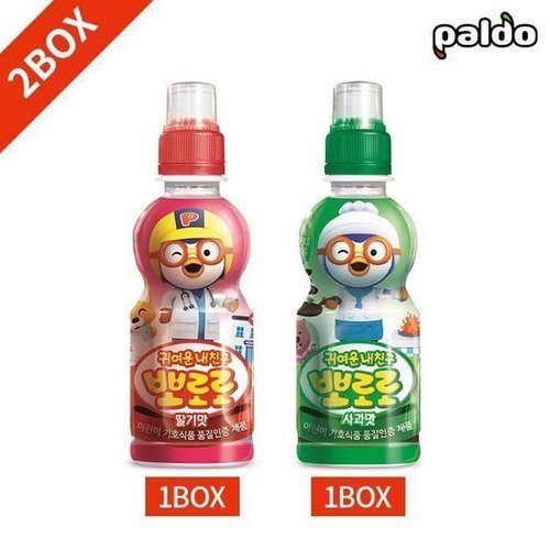 기타브랜드 CL 팔도 뽀로로 사과 딸기 235ml x 24PET 2박스 묶음_P435931409