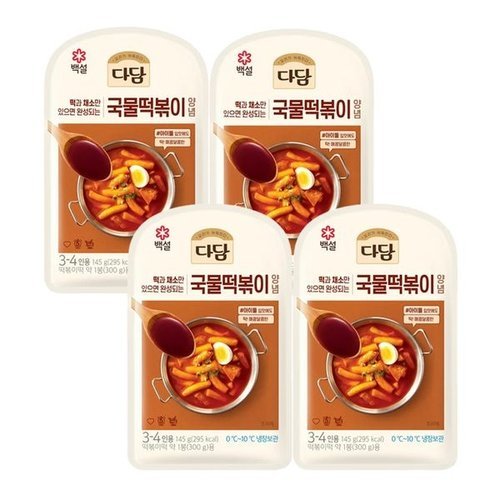씨제이제일제당 백설 다담 국물떡볶이양념145g x4개_P391940463