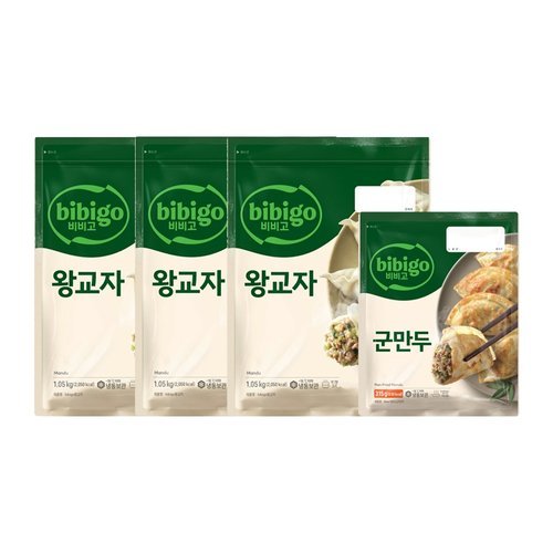 CJ제일제당 비비고 왕교자 1.05kg x3개+군만두 315g x1개