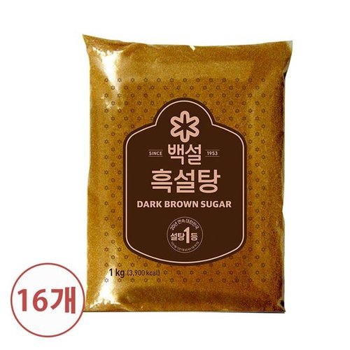씨제이제일제당 백설 흑설탕 1kg X 16개_P365133310