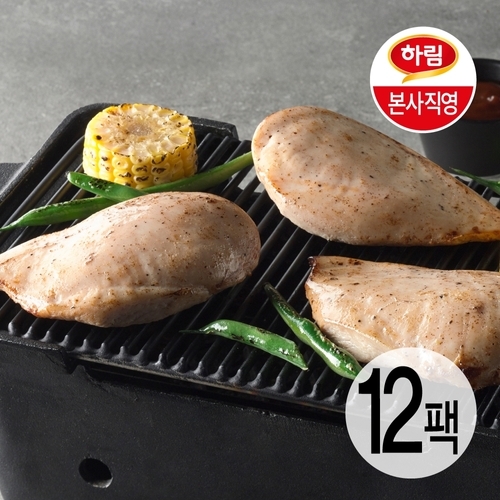 하림 직화 닭가슴살 바베큐구이맛 100g 12팩