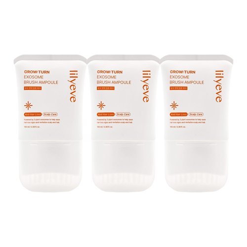 기타 릴리이브 그로우턴 엑소좀 브러쉬 앰플 100ml 3개 탈모 두피 케어