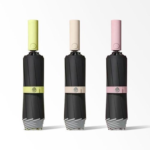 셀러허브 1 3단 거꾸로 우산 OP-UM02S 고밀도 방수 원단 원터치 자동 버튼 암막 양산