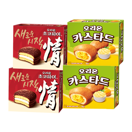 기타 오리온 초코파이468g x 2개 + 카스타드276g x 2개