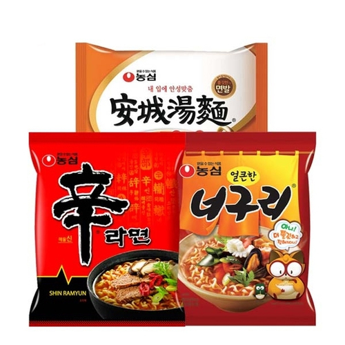 농심 신라면 10봉+ 안성탕면 10봉+얼큰 너구리 10봉 (총30봉)