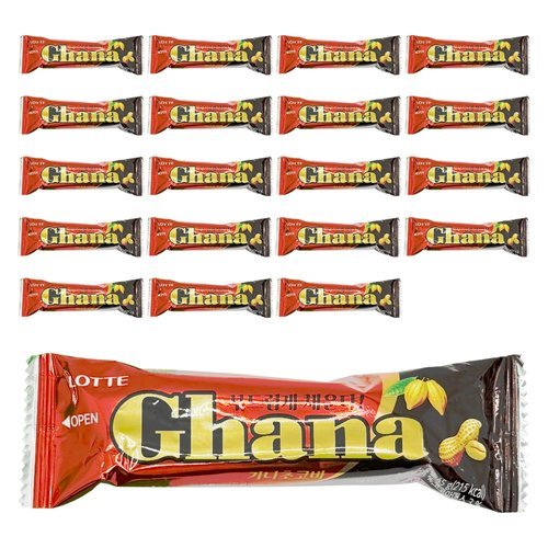 롯데웰푸드 롯데 가나 초코바 땅콩 45G x 20개
