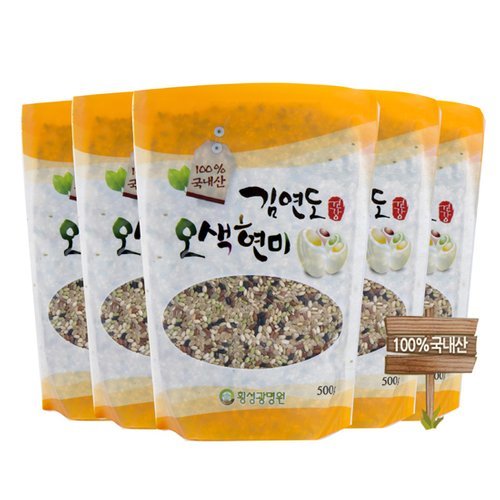 증산왕김연도 김연도 오색현미 500g 15봉