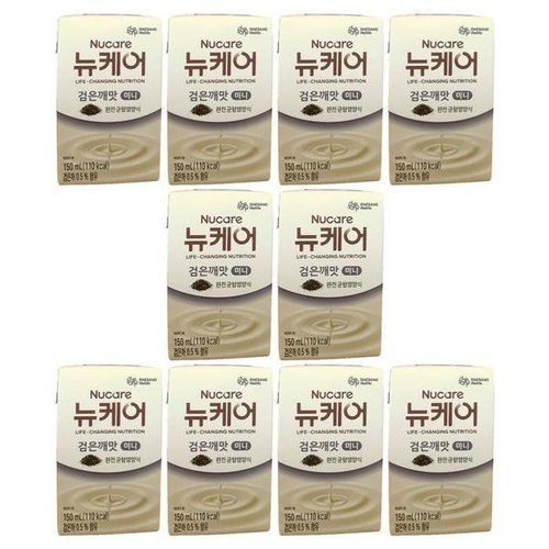 기타브랜드 뉴케어 미니 검은깨맛 150ml 10개 빨대 노인 균형 영양식 환자식 식사대용 할머니선물_P435727581