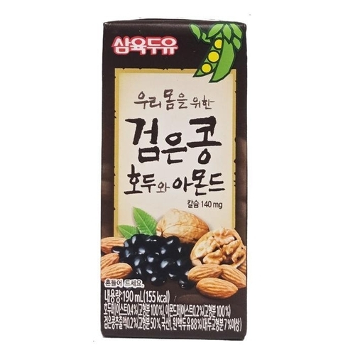 셀러허브 식품 [삼육두유]삼육 검은콩 호두와아몬드 190ml   32개 (49613069)