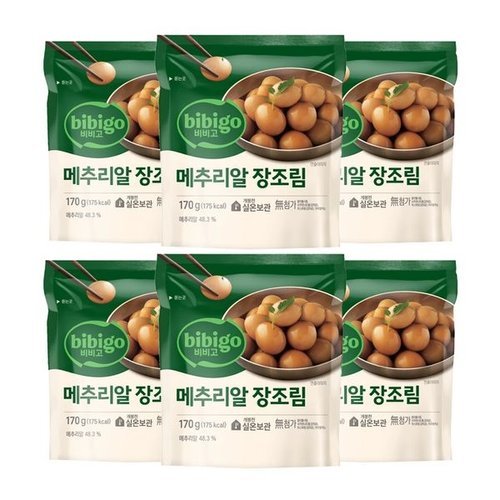 씨제이제일제당 비비고 메추리알장조림 170g x6개_P391944873