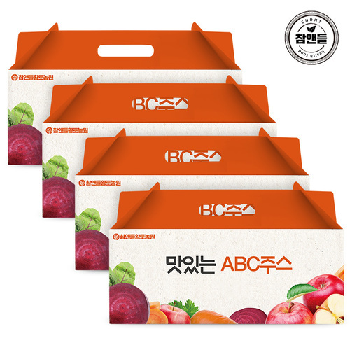 참앤들황토농원 맛있는 13Brix ABC주스 70ml 30포 4박스