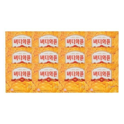 셀러허브 식품 크라운제과 버터와플 316g 12봉지 x 12개 (46602565)