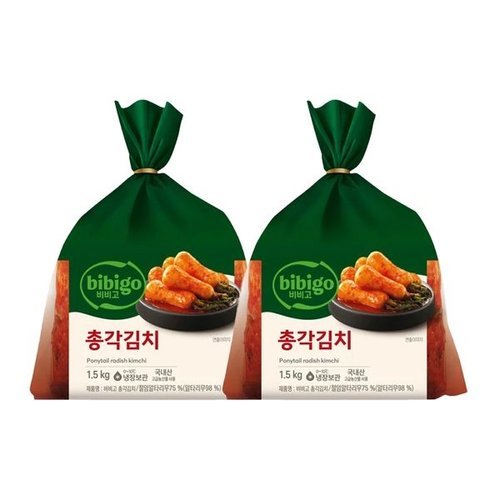 씨제이제일제당 비비고 총각김치 1.5kg x2개_P391938501